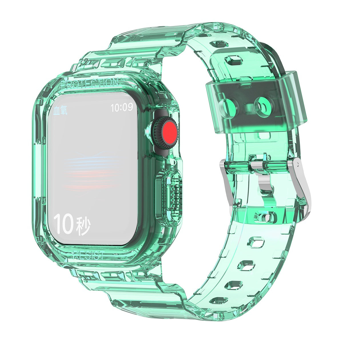 For Apple Watch Series 9 8 7 41mm 6 5 4 SE SE (2022) SE (2023) 40mm 3 2 1 38mm TPU Watch Strap Adjustable Wrist Band with Anti-scratch Watch Case For Apple Watch Series 9 8 7 41mm 6 5 4 SE SE (2022) SE (2023) 40mm 3 2 1 38mm TPU Watch Strap Adjustable Wrist Band with Anti-scratch Watch Case